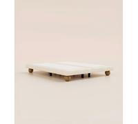 Sommier boxspring Grand Ours 180x200 cm - Tissu Beige Sahara - Ressorts ensachés et bois massif - Sommier Luxe - Tediber