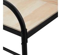 Sommier Bunkie Board pleine grandeur, lattes de lit pliables de 10 mm avec raccord, support de matelas en bois pour lit pleine grandeur, support sous les sommiers, prêt à l'emploi, 8 pièces, Burlywood