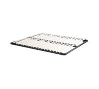 Vente-unique - Sommier Cadre à Lattes 120 x 200 cm - 2x19 Lattes - sans Pieds - Noir - Kalista de YSMÉE