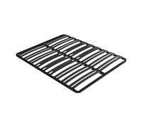 Vente-unique - Sommier Cadre à Lattes 160 x 200 cm - 2 x 15 Lattes - 3 Zones Soutien Lombaire renforcé - sans Pied - Noir - CERRISI de YSMÉE