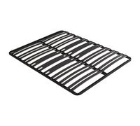 Vente-unique - Sommier Cadre à Lattes 160 x 200 cm - 2 x 15 Lattes - 3 Zones Soutien Lombaire renforcé - sans Pied - Noir - CERRISI de YSMÉE