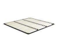 Vente-unique Sommier à lattes - Sans pieds - 200 x 200 cm - 3 x 19 lattes - Noir - Kalista de YSMÉE
