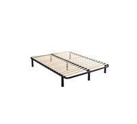 Sommier cadre à lattes métal en kit pieds inclus 160x200