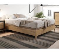 Sommier coffre 140 x 190 cm - Naturel clair - VEONA de YSMÉE