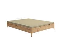 Vente-unique - Sommier Coffre 140 x 190 cm - Naturel Clair - VEONA de YSMÉE