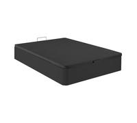 Vente-unique Sommier Coffre HESTIA de DREAMEA Play - Noir Mat - 140 x 190 cm