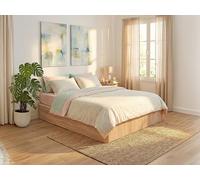 Sommier coffre 160 x 200 cm avec bois massif - Naturel clair - TALISO de YSMÉE