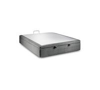 Sommier Coffre Tissu Gris anthracite 160x200 H39cm