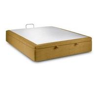 Sommier Coffre Tissu Jaune 200x200 H39cm Jaune G