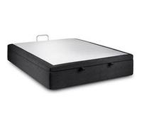 Sommier Coffre Tissu Noir 200x200 H39cm Noir G