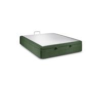Sommier Coffre Tissu Vert 160x200 H39cm