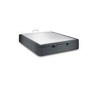 Sommier Coffre Velours Gris anthracite 160x200 H39cm