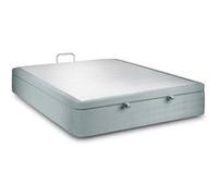 Sommier Coffre Velours Gris bleuté 180x200 H39cm Gris bleuté G