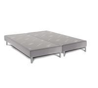Sommier déco dunlopillo gentil + pieds 2x90x200