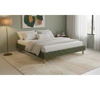 Sommier Déco en bouclette matelas en option Sampur : 180 x 200 cm / Gris clair / Sommier seul