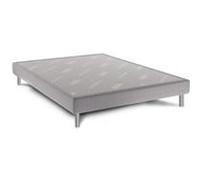 Sommier déco gris perle DUNLOPILLO 15cm pieds inclus 160x200 Multicolore G