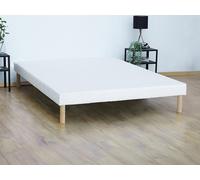Sommier déco tapissier 140 x 190 cm 9 lattes - Blanc - ASTHENIS II de YSMÉE