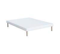 Vente-unique - Sommier déco tapissier 160 x 200 cm 10 Lattes - Blanc - ASTHENIS II de YSMÉE