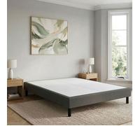 Sommier déco tapissier 160x200 cm en kit Terre de Nuit Anthracite