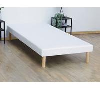 Sommier déco tapissier 90 x 190 cm 9 lattes - Blanc - ASTHENIS II de YSMÉE