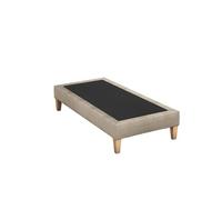 Sommier déco tapissier beige sable - 2x80x210