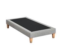 Sommier déco tapissier gris céleste - SOMEO 90x200
