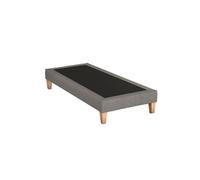 Sommier déco tapissier gris lumière - 120x200