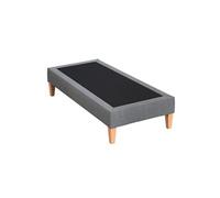 Sommier déco tapissier gris orage - 80x210