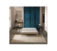 Sommier déco tapissier Mediano moka - Bultex 130x190