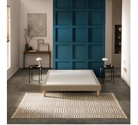 Sommier déco tapissier Mediano moka - Bultex 130x190