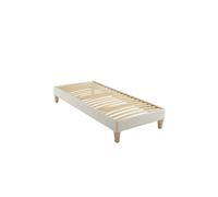 Sommier déco tapissier naturel écru Aube - 80x200
