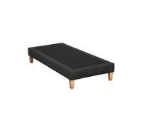 Sommier déco tapissier nuit noire - 80x200