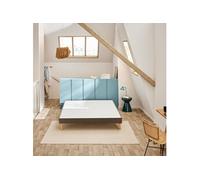 Sommier déco tapissier Vigoroso marron - 130x190