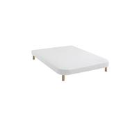 Sommier demi-corbeille tapissier blanc 13 cm Lune - 130x190