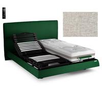 Sommier Electrique 2 x 70 x 190 Flex TE 2x70x190 lattes bois Rhaps nature + TC BT