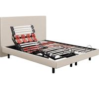 Epeda – Sommier électrique Escapade Relax 1620D 2 x 80 x 200 cm + tête de lit lin