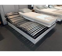 Sommier Electrique 2 x 80 x 200 Flex TE 2x80x200 lattes bois tissus Lumix Chrome