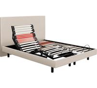 Sommier Electrique 2 x 80 x 200 Horizon Relax 1620D + Tête de lit lin
