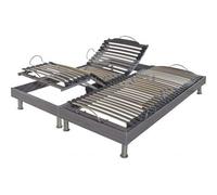Sommier Electrique 2 x 80 x 200 S62 electrique 2x80x200 cm gris