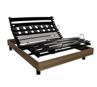 Sommier électrique alliance mono finition bois 140x190