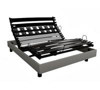 Sommier électrique alliance mono finition tissu 120x190