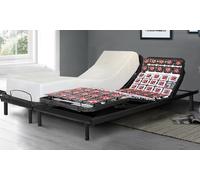 Sommier électrique de relaxation : 2 literies de 70 x 190 cm (140 x 190 cm) / Sans matelas