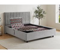 Sommier électrique de relaxation déco 2x48 plots - 2 x 70 x 190 cm - Tissu - Gris - NALU de YSMÉE