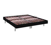 Sommier électrique de relaxation déco 2x65 plots - 2 x 80 x 200 cm - Noir - NAFURI de YSMÉE