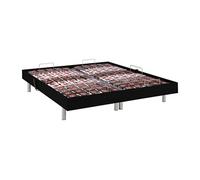 Sommier électrique de relaxation déco 2x65 plots - 2 x 80 x 200 cm - Noir - NAFURI de YSMÉE