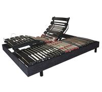 Sommier électrique Élégance finition tissu 2x80x200