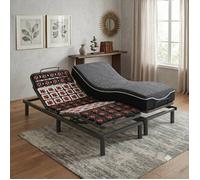 Sommier électrique Technoflex et son matelas à mémoire de forme 23 cm d'épaisseur - 70x200 cm