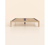 Sommier en bois 140x190 cm - Bois de bouleau massif éco-responsable - Clair - Haut de gamme - Durable et robuste - Tediber