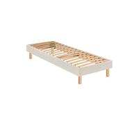 Sommier 90 x 190 Self Kit tisse sable blanc 0919