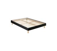 Sommier en kit déco velours nuit - 140x200